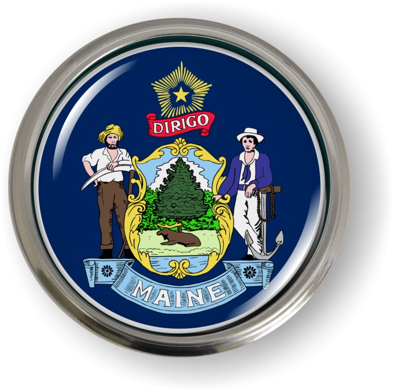 Maine - State Flag Emblem